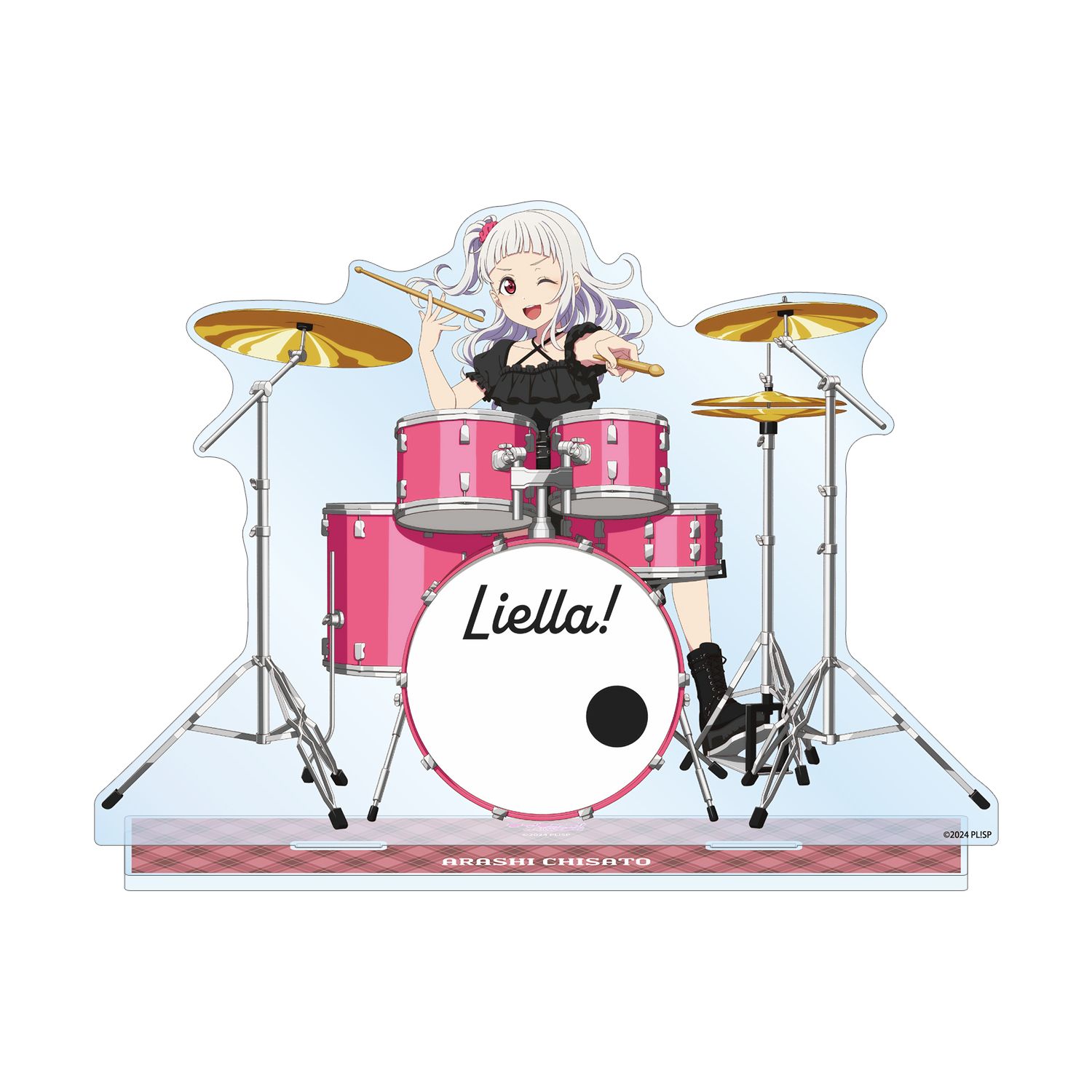 ラブライブ!スーパースター!! 描き下ろし 嵐 千砂都 バンドver. 特大アクリルスタンド - 公式商品画像 | AniSmile