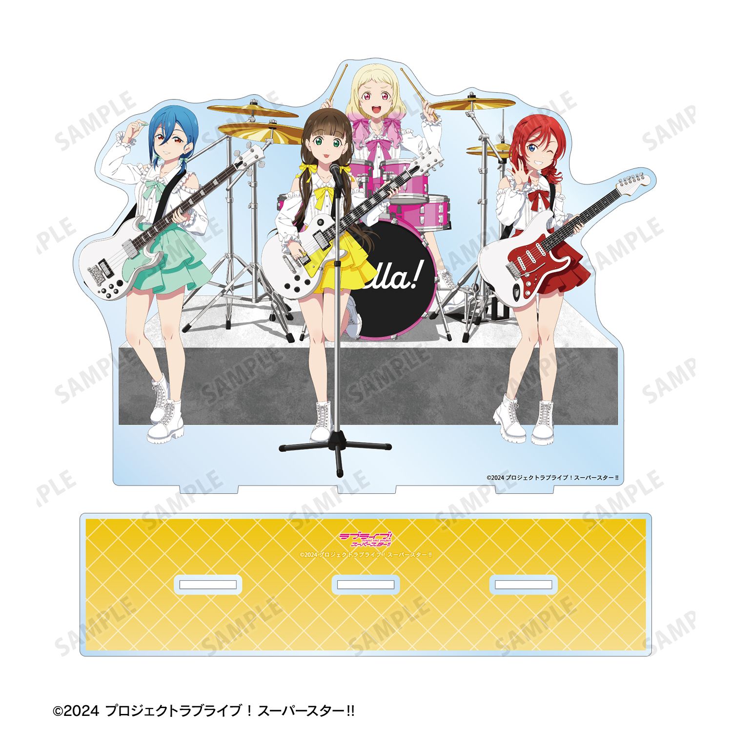 ラブライブ!スーパースター!! 描き下ろし 2期生集合 バンドver. BIGアクリルスタンド 画像 3 | AniSmile