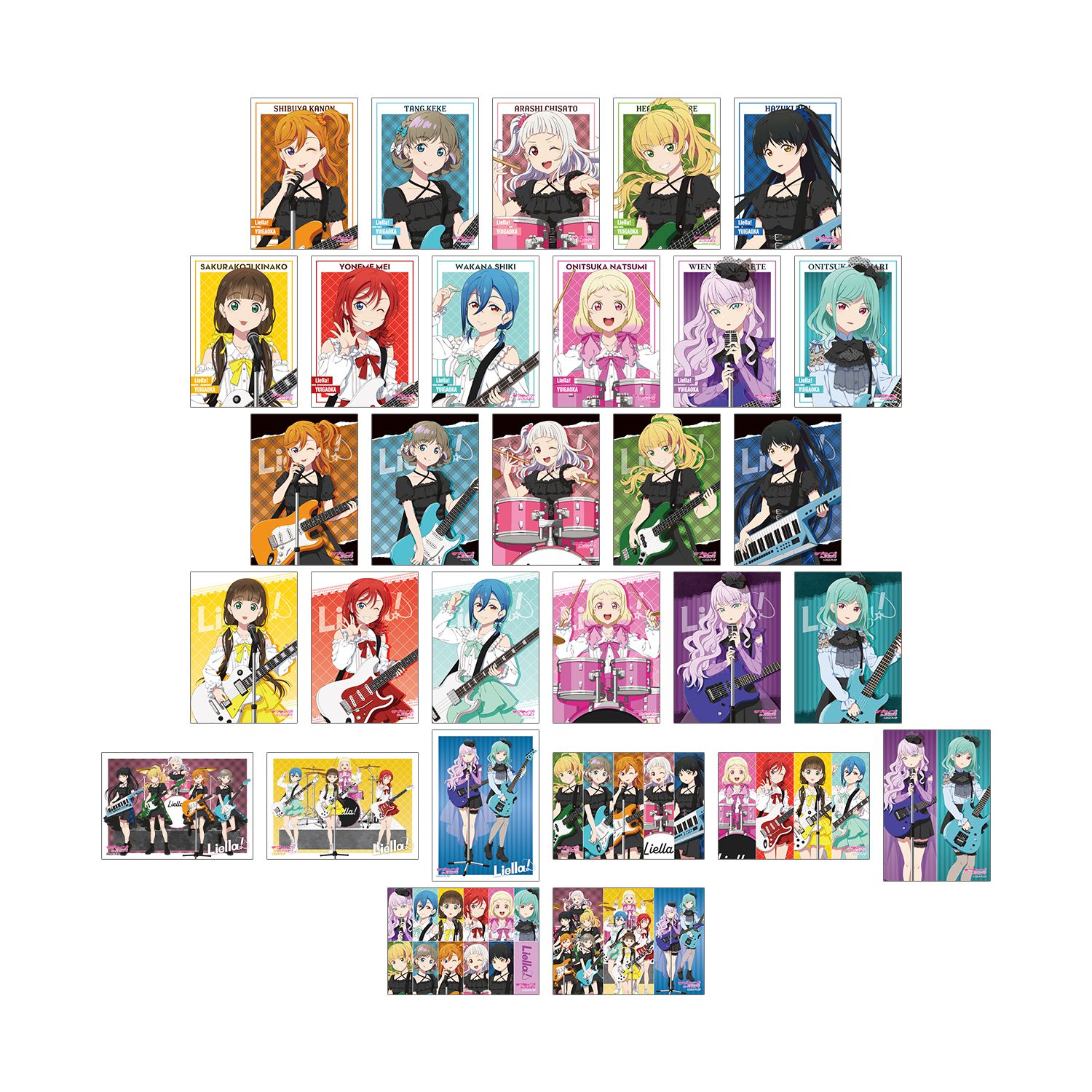 ラブライブ!スーパースター!! 描き下ろし バンドver. トレーディングブロマイド(単位/単品) - 公式商品画像 | AniSmile