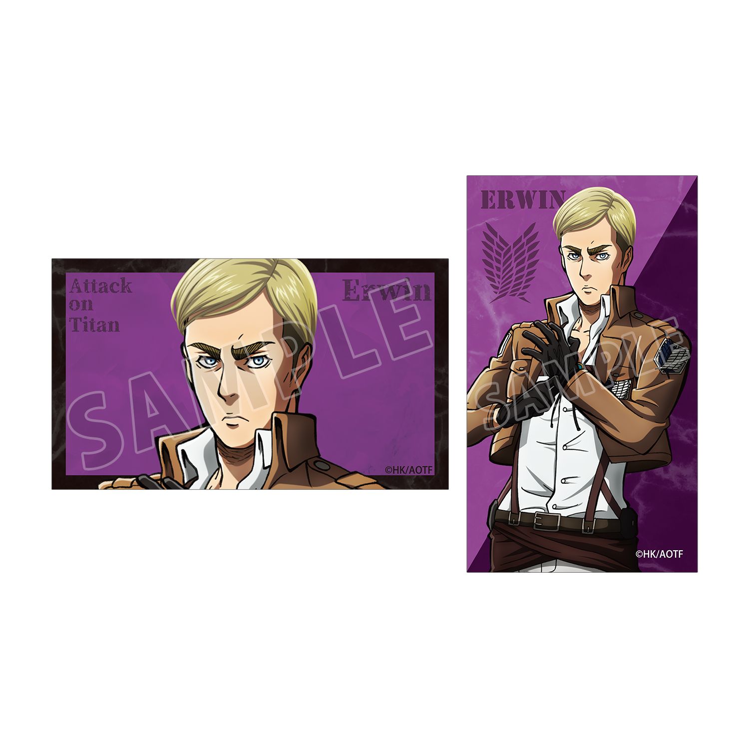 TVアニメ『進撃の巨人』 エルヴィン イラストカード2枚セット - 公式商品画像 | AniSmile