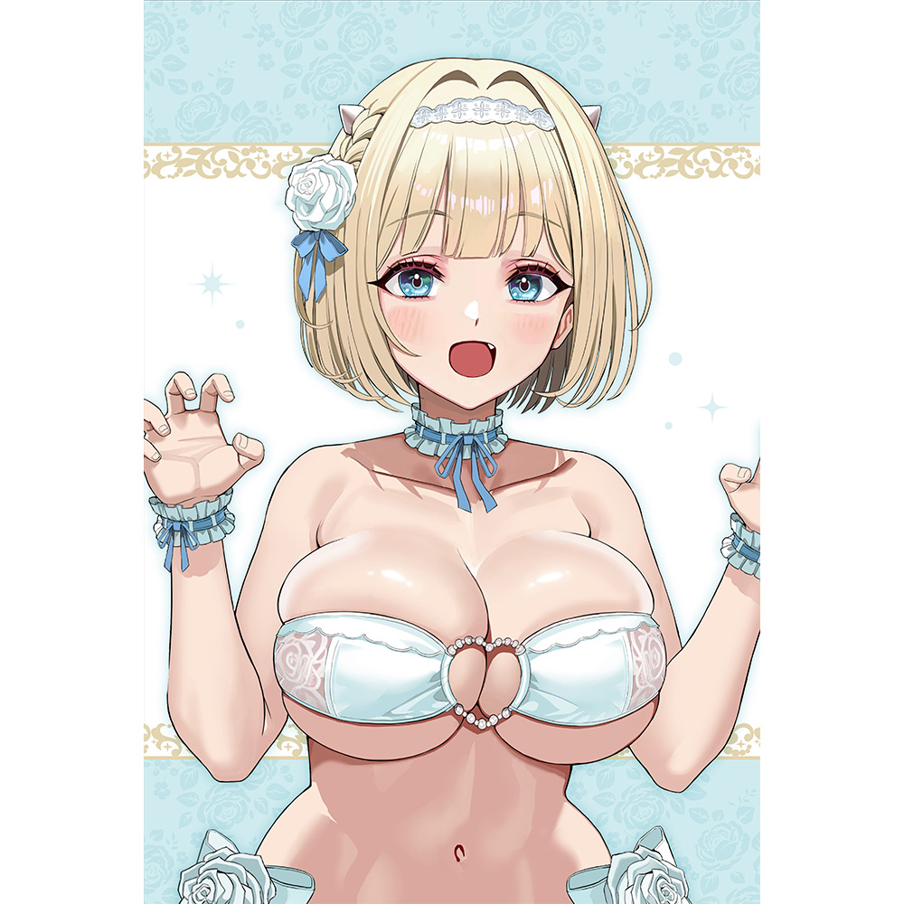 [ブラウンダスト2]描き下ろしまくらカバー(ユースティア/ウエディング水着) 画像 2 | AniSmile