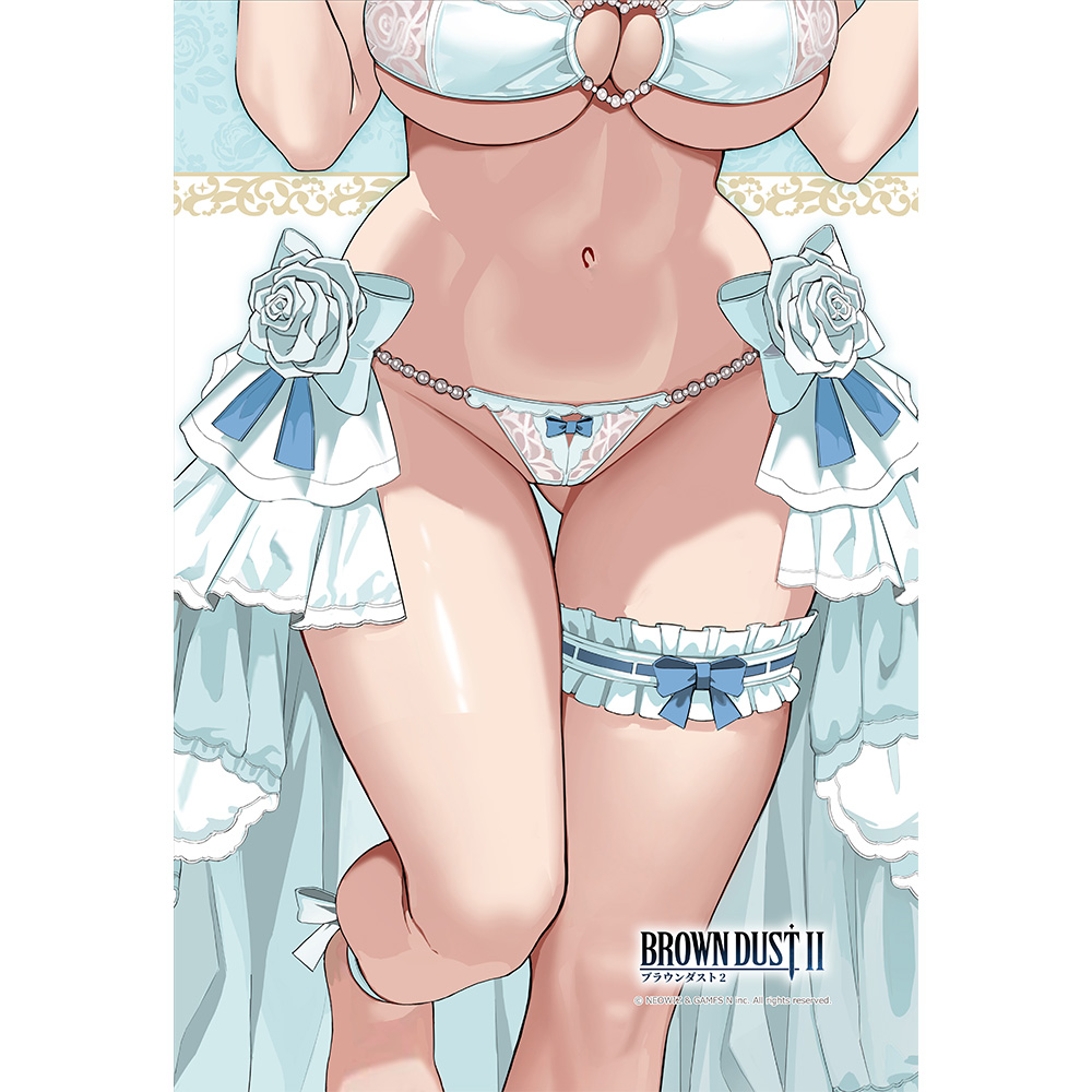 [ブラウンダスト2]描き下ろしまくらカバー(ユースティア/ウエディング水着) 画像 3 | AniSmile