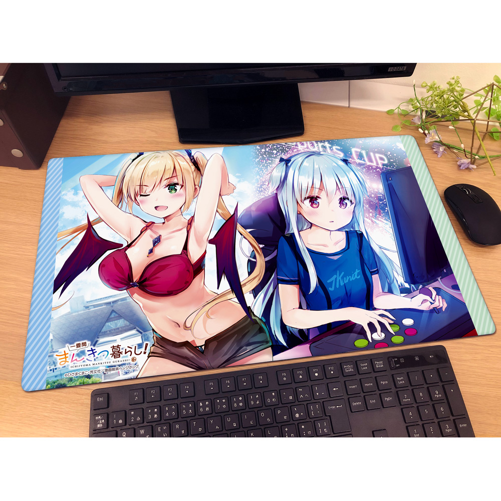 [一畳間まんきつ暮らし!]ラバーマット(鈴木万里花、中埜音緒) 画像 2 | AniSmile