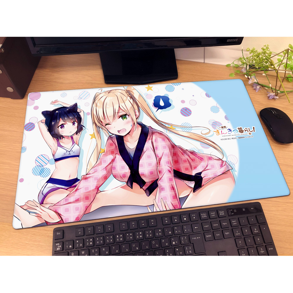[一畳間まんきつ暮らし!]ラバーマット(鈴木万里花、成海みちか) 画像 2 | AniSmile