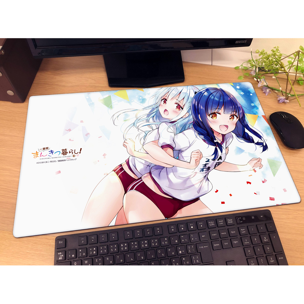 [一畳間まんきつ暮らし!]ラバーマット(森田芽衣子、中埜音緒) 画像 2 | AniSmile
