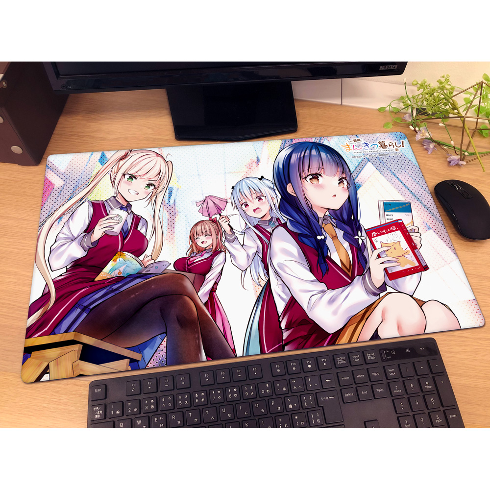 [一畳間まんきつ暮らし!]ラバーマット(森田芽衣子、天宮梨絵、鈴木万里花、中埜音緒C) 画像 2 | AniSmile