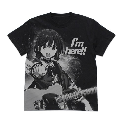 ガールズバンドクライ 井芹仁菜 オールプリントTシャツ/BLACK-M - 公式商品画像 | AniSmile
