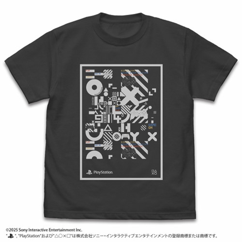 プレイステーション Tシャツ for PlayStation Typographic LifeformsVer./SUMI-L - 公式商品画像 | AniSmile