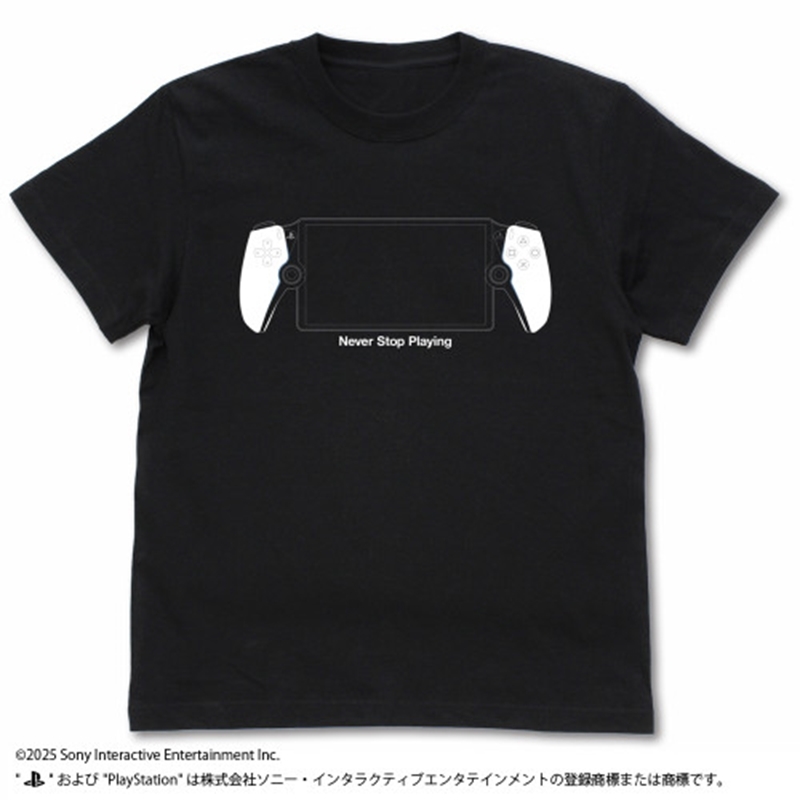 プレイステーション Tシャツ for PlayStation Portal リモートプレーヤー/BLACK-XL 画像 2 | AniSmile
