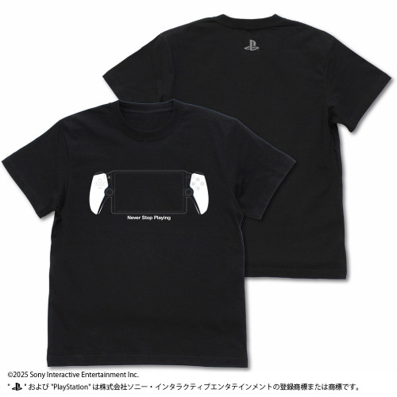 プレイステーション Tシャツ for PlayStation Portal リモートプレーヤー/BLACK-M - 公式商品画像 | AniSmile