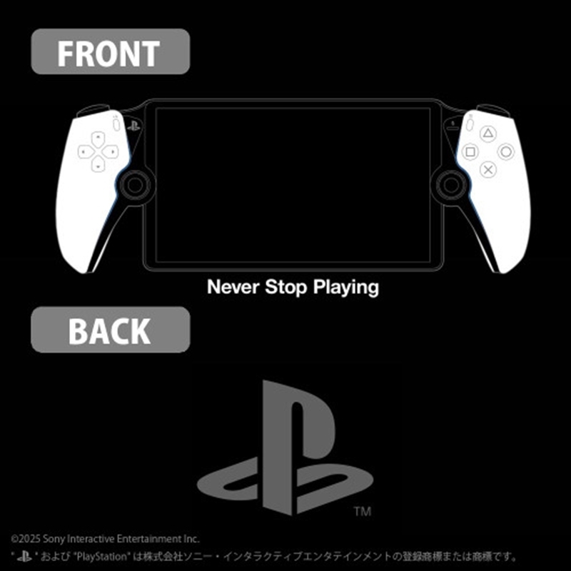 プレイステーション Tシャツ for PlayStation Portal リモートプレーヤー/BLACK-M 画像 4 | AniSmile