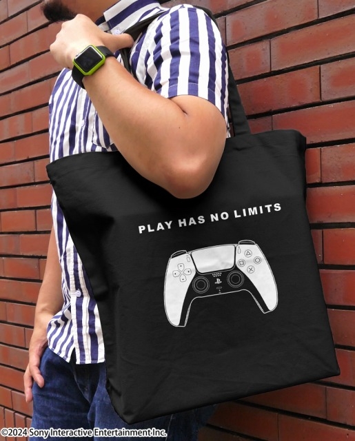 プレイステーション ラージトート for PlayStation 5 DualSenseワイヤレスコントローラー/BLACK 画像 2 | AniSmile