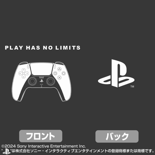 プレイステーション Tシャツ for PlayStation 5 DualSenseワイヤレスコントローラー/SUMI-XL 画像 4 | AniSmile