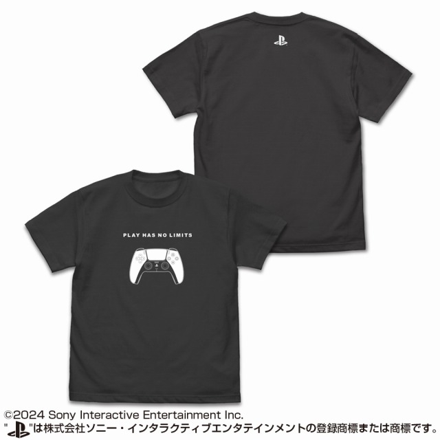 プレイステーション Tシャツ for PlayStation 5 DualSenseワイヤレスコントローラー/SUMI-L - 公式商品画像 | AniSmile
