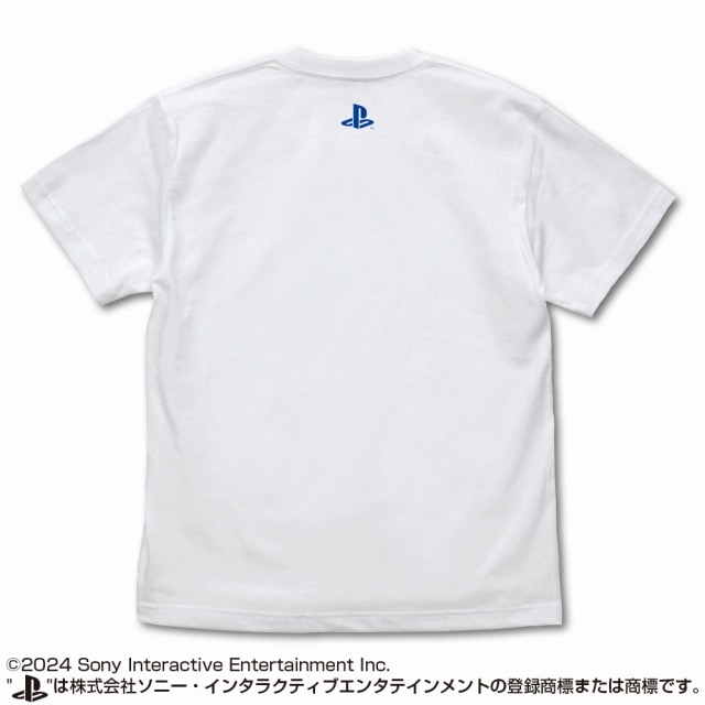 プレイステーション Tシャツ for PlayStation 5 DualSenseワイヤレスコントローラー/WHITE-L 画像 3 | AniSmile