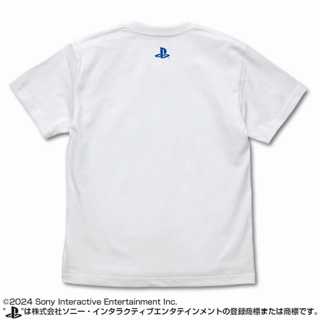プレイステーション Tシャツ for PlayStation 5 DualSenseワイヤレスコントローラー/WHITE-M 画像 3 | AniSmile