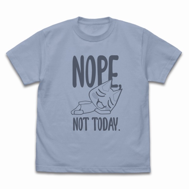 どこでもいっしょ トロの「今日はいいや」Tシャツ/ACID BLUE-S - 公式商品画像 | AniSmile
