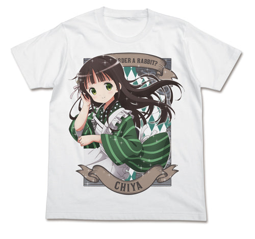 ご注文はうさぎですか? 千夜フルカラーTシャツ/WHITE-S - 公式商品画像 | AniSmile