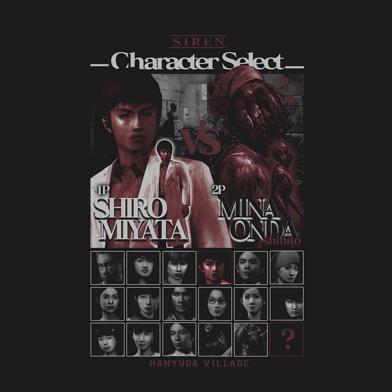 SIREN character select Tシャツ/BLACK-XL 画像 2 | AniSmile