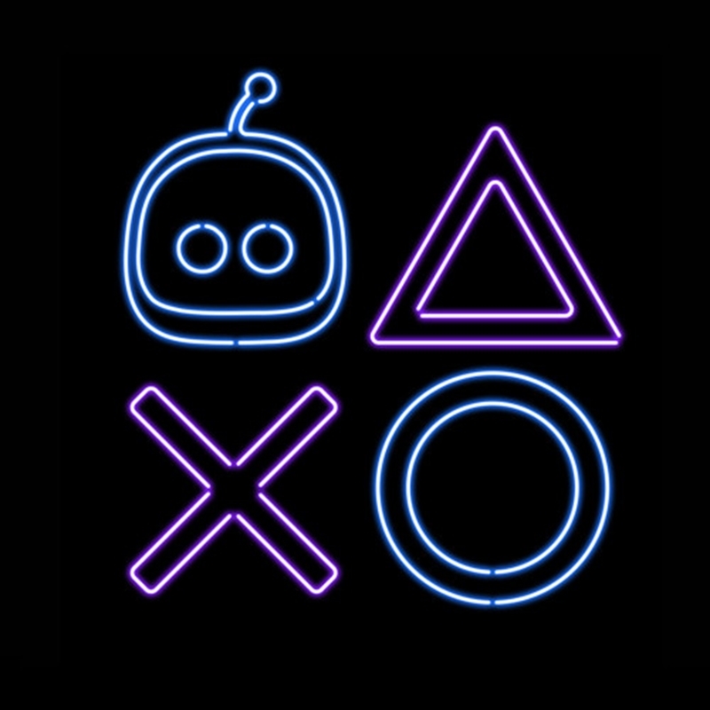 ASTRO BOT アストロ ネオンシェイプス Tシャツ/BLACK-L 画像 2 | AniSmile