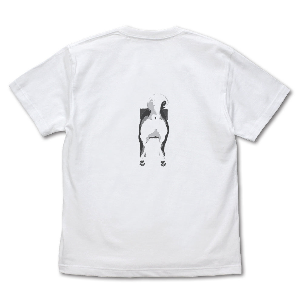 世界の終わりに柴犬と 石原雄先生デザイン 壁とハルさん Tシャツ 黒柴ver./WHITE-S 画像 3 | AniSmile