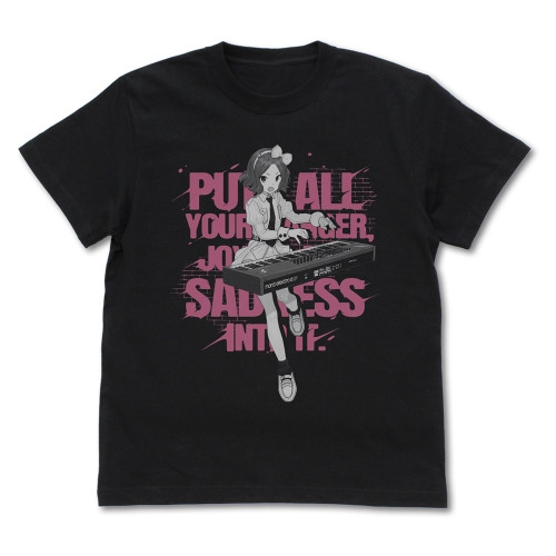 ガールズバンドクライ 海老塚智「全部ぶちこめ。」 Tシャツ/BLACK-XL 画像 2 | AniSmile