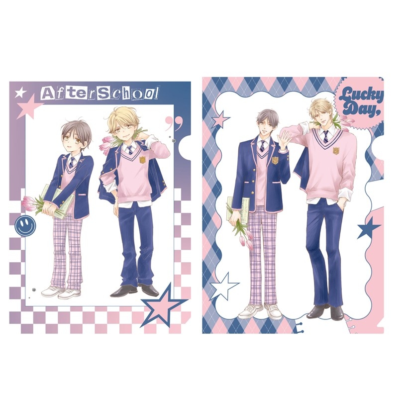 クリアファイルセット PINK/NAVY TRAD. CLUB ver. タクミくんシリーズ - 公式商品画像 | AniSmile