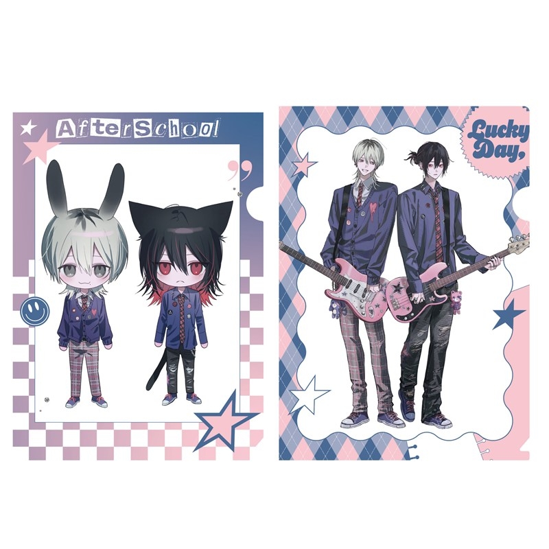 クリアファイルセット PINK/NAVY TRAD. CLUB ver. 666DOPES - 公式商品画像 | AniSmile