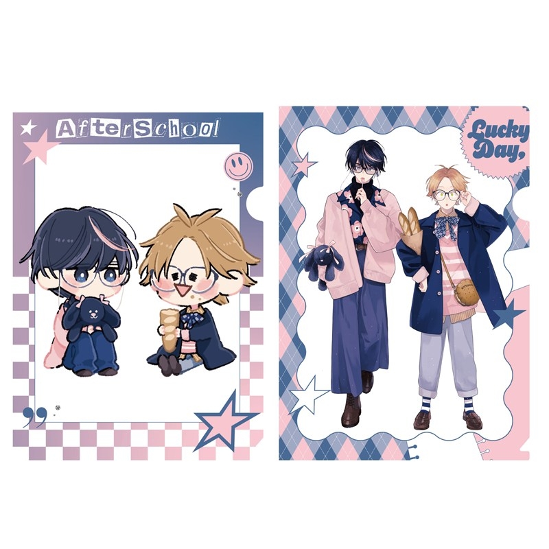 クリアファイルセット PINK/NAVY TRAD. CLUB ver. 君には届かない。 - 公式商品画像 | AniSmile