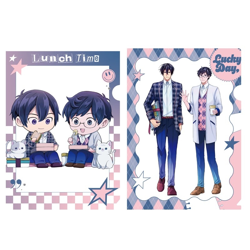 クリアファイルセット PINK/NAVY TRAD. CLUB ver. 異世界の沙汰は社畜次第 - 公式商品画像 | AniSmile