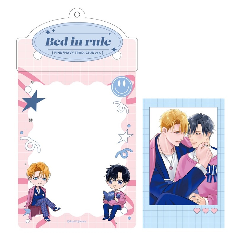 カードケースホルダー&フォト風カードセット PINK/NAVY TRAD. CLUB ver. ベッドイン・ルール - 公式商品画像 | AniSmile