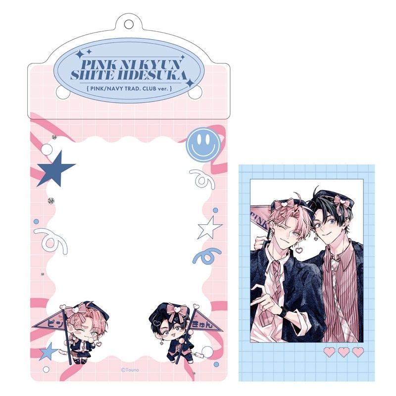 カードケースホルダー&フォト風カードセット PINK/NAVY TRAD. CLUB ver. ピンクにきゅんしていいですか - 公式商品画像 | AniSmile