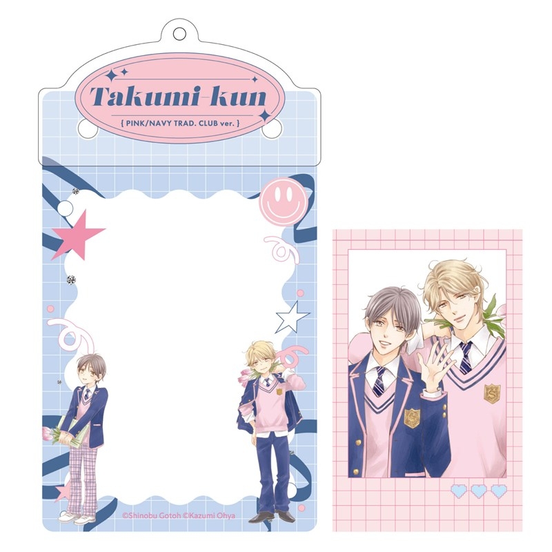 カードケースホルダー&フォト風カードセット PINK/NAVY TRAD. CLUB ver. タクミくんシリーズ - 公式商品画像 | AniSmile