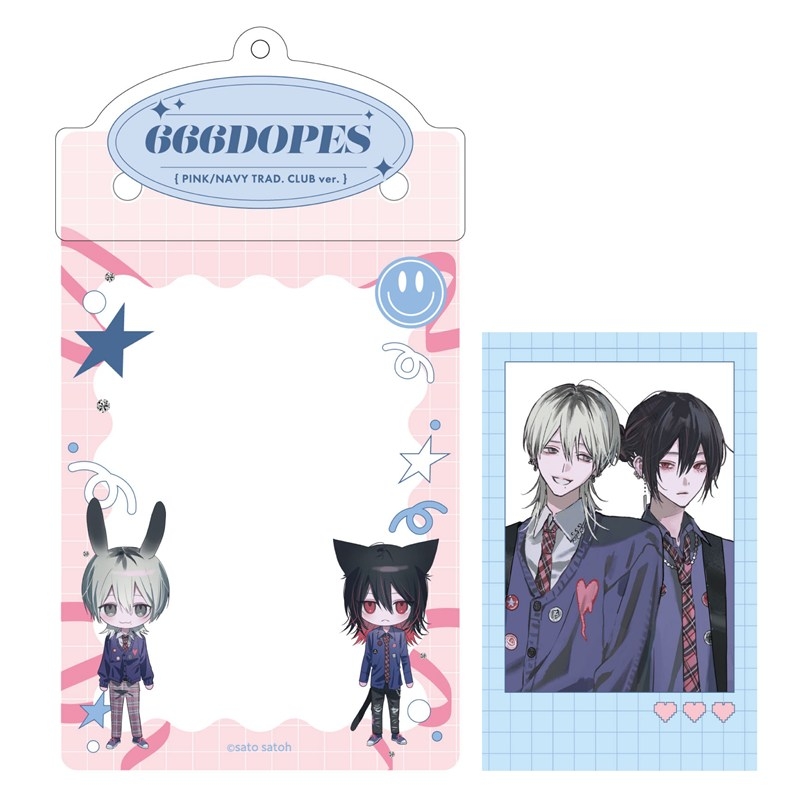 カードケースホルダー&フォト風カードセット PINK/NAVY TRAD. CLUB ver. 666DOPES - 公式商品画像 | AniSmile