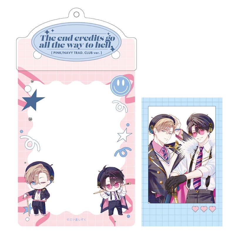 カードケースホルダー&フォト風カードセット PINK/NAVY TRAD. CLUB ver. エンドロールは地獄まで - 公式商品画像 | AniSmile