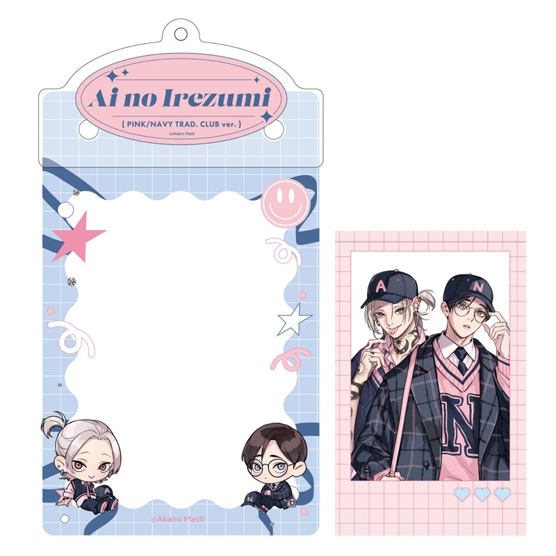カードケースホルダー&フォト風カードセット PINK/NAVY TRAD. CLUB ver. 愛の刺青 - 公式商品画像 | AniSmile