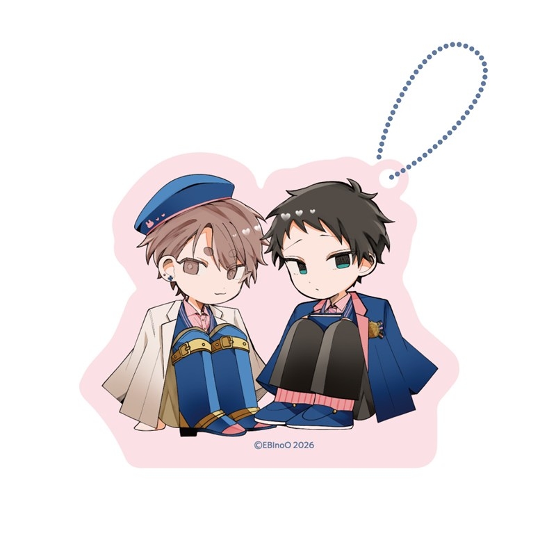 アクリルブロックチャーム PINK/NAVY TRAD. CLUB ver. 悠と晴 - 公式商品画像 | AniSmile
