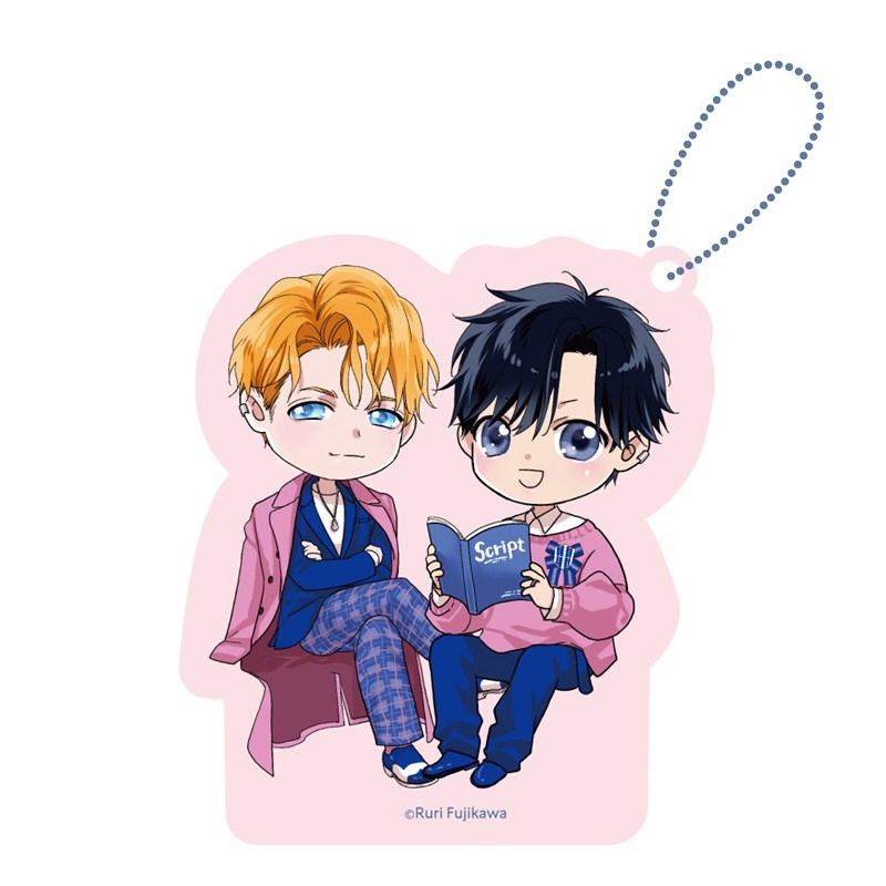 アクリルブロックチャーム PINK/NAVY TRAD. CLUB ver. ベッドイン・ルール - 公式商品画像 | AniSmile
