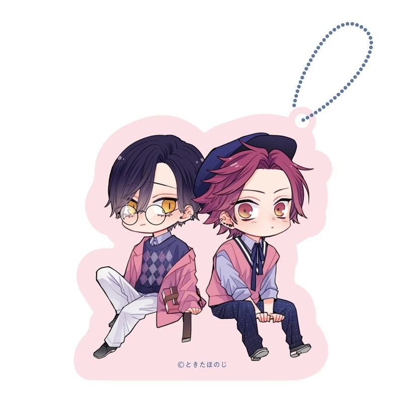 アクリルブロックチャーム PINK/NAVY TRAD. CLUB ver. ねこはねこらしくあれ - 公式商品画像 | AniSmile