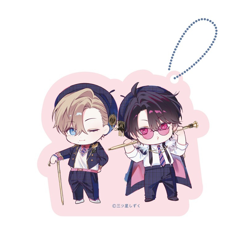 アクリルブロックチャーム PINK/NAVY TRAD. CLUB ver. エンドロールは地獄まで - 公式商品画像 | AniSmile
