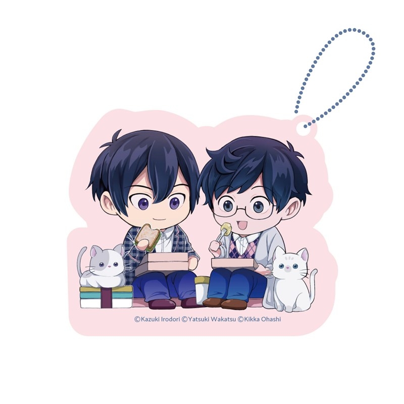 アクリルブロックチャーム PINK/NAVY TRAD. CLUB ver. 異世界の沙汰は社畜次第 - 公式商品画像 | AniSmile