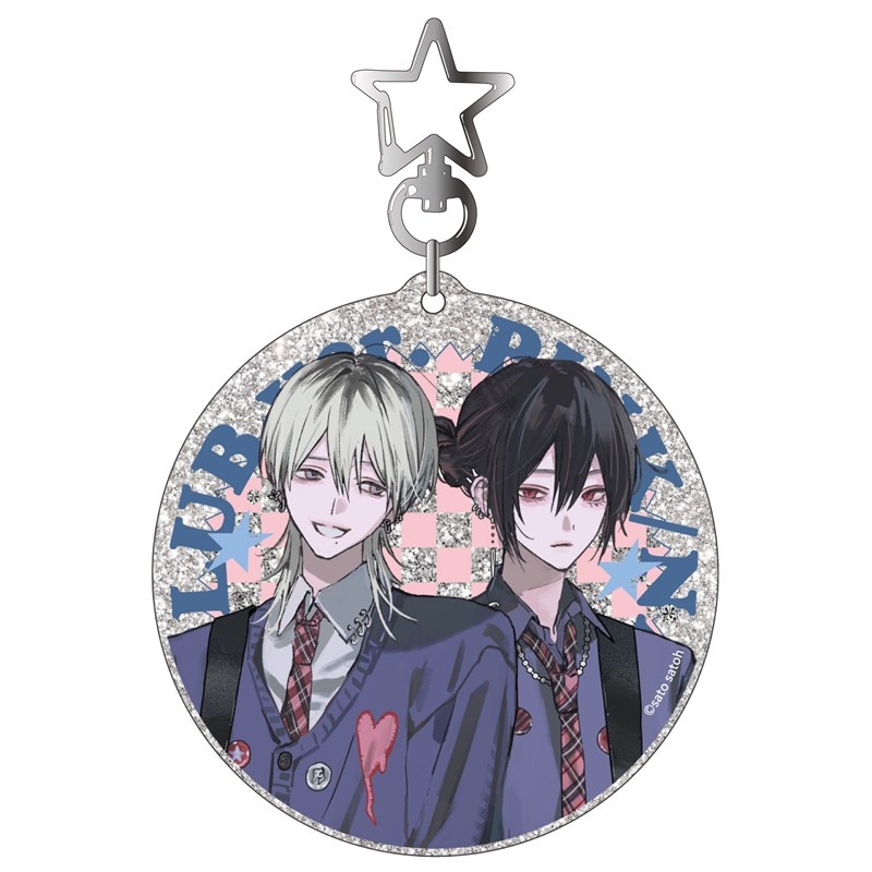 ラメアクリルキーホルダー PINK/NAVY TRAD. CLUB ver. 666DOPES - 公式商品画像 | AniSmile