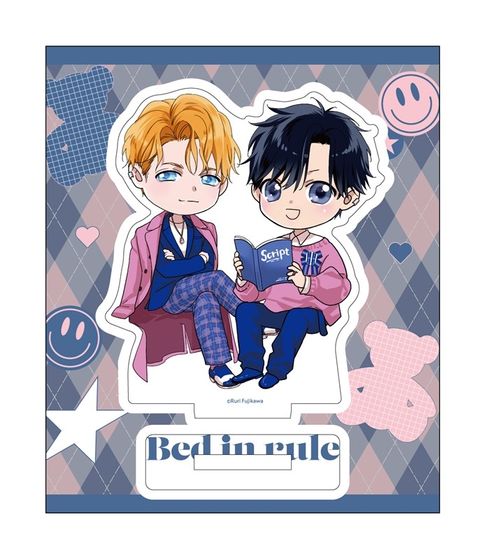 アクリルスタンド デフォルメ PINK/NAVY TRAD. CLUB ver. ベッドイン・ルール - 公式商品画像 | AniSmile