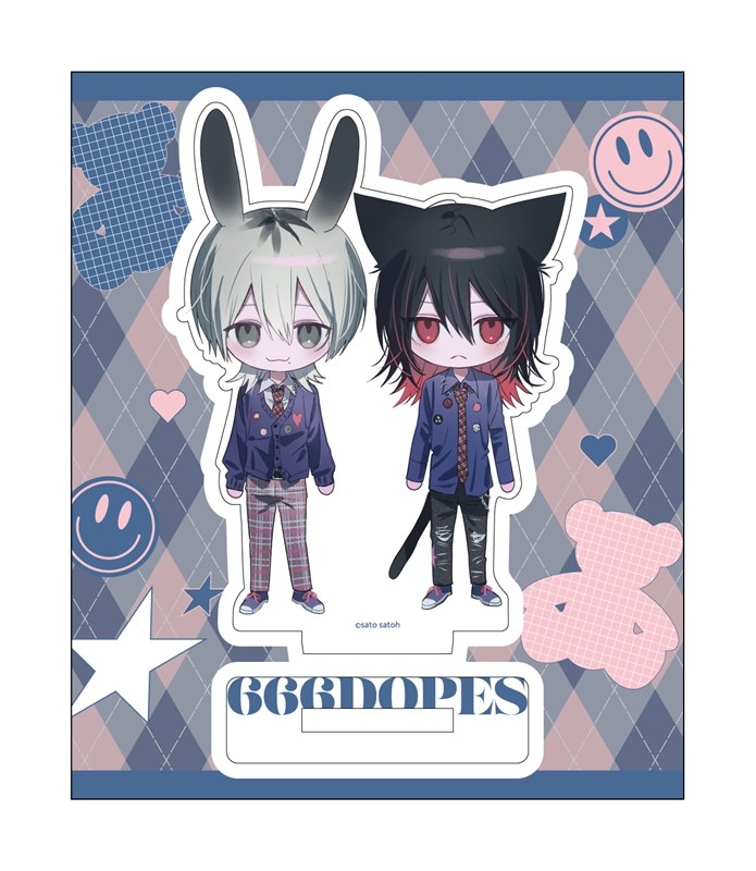 アクリルスタンド デフォルメ PINK/NAVY TRAD. CLUB ver. 666DOPES - 公式商品画像 | AniSmile