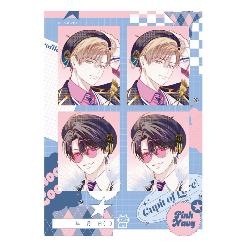 プリントフォト風シール PINK/NAVY TRAD. CLUB ver. エンドロールは地獄まで - 公式商品画像 | AniSmile