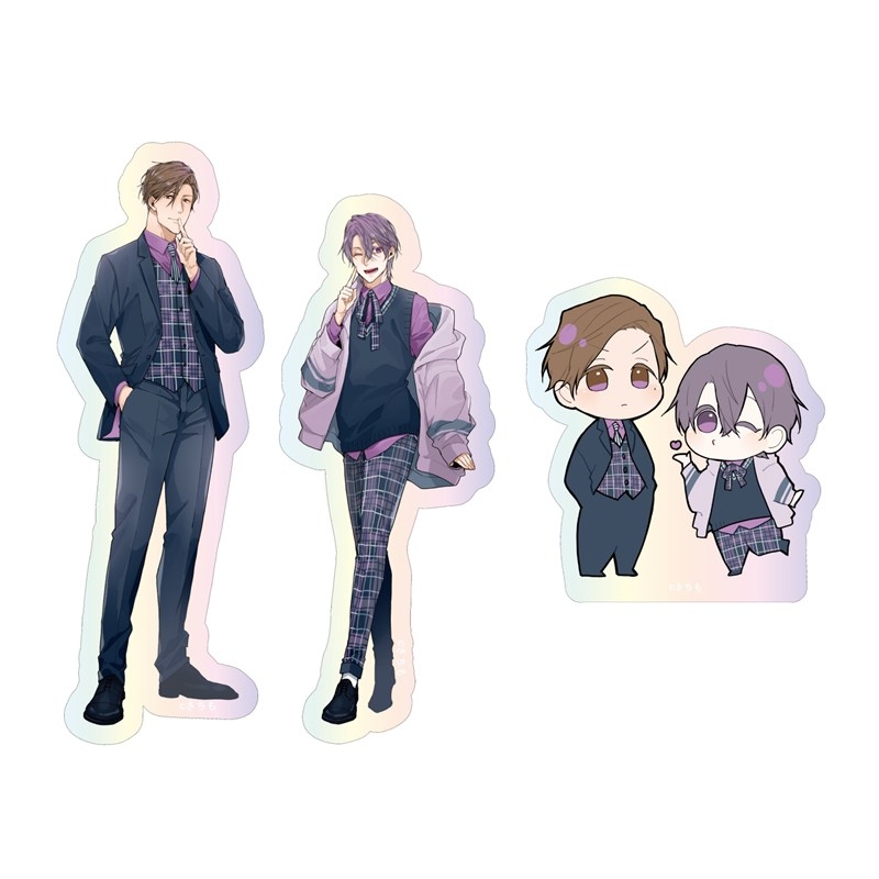 オーロラステッカーセット PINK/NAVY TRAD. CLUB ver. 好いも甘いも - 公式商品画像 | AniSmile