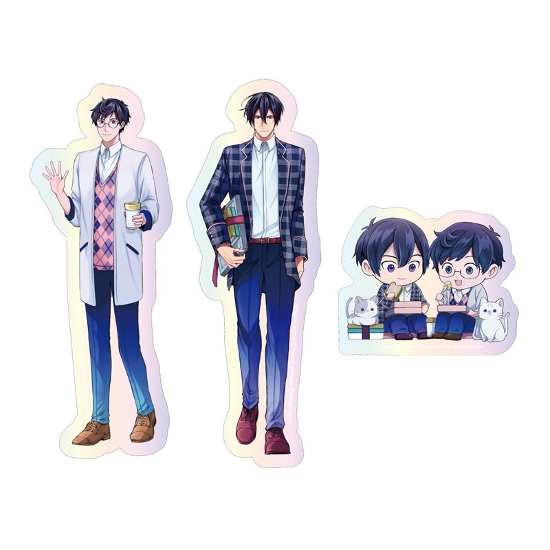 オーロラステッカーセット PINK/NAVY TRAD. CLUB ver. 異世界の沙汰は社畜次第 - 公式商品画像 | AniSmile