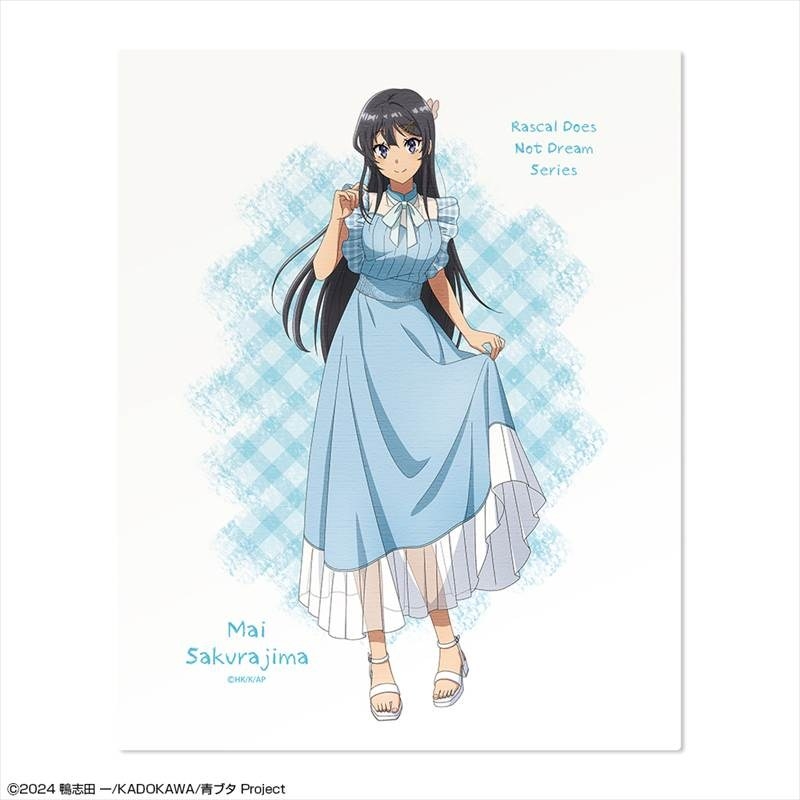 「青春ブタ野郎」シリーズ キャンバスアート デザイン01(桜島麻衣/サマーチェックver.)【描き下ろし】 - 公式商品画像 | AniSmile