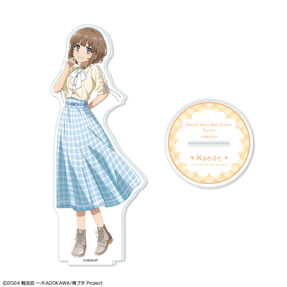「青春ブタ野郎」シリーズ アクリルスタンド デザイン05(梓川花楓/サマーチェックver.)【描き下ろし】 画像 2 | AniSmile