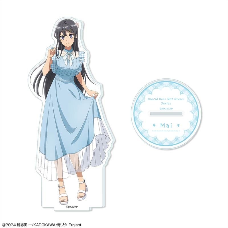 「青春ブタ野郎」シリーズ アクリルスタンド デザイン01(桜島麻衣/サマーチェックver.)【描き下ろし】 画像 2 | AniSmile